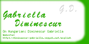 gabriella diminescur business card